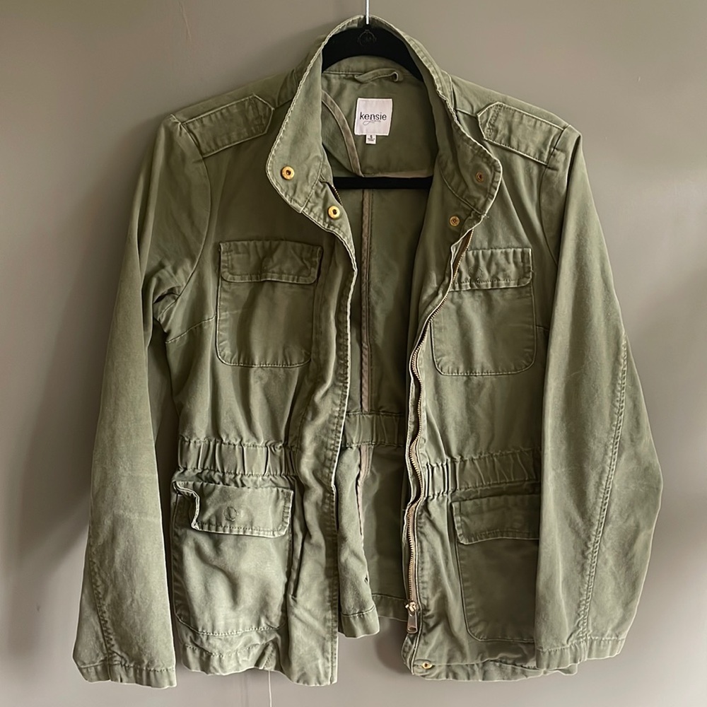 Kenzie Jeans Olive green jacket size small